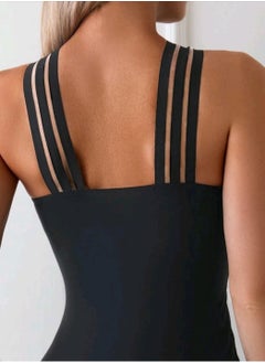 Shein SHEIN Swim Women's Tie Dye Printed Spaghetti Strap One-Piece Swimsuit For Beach Vacation,Summer Beach  - Image 5