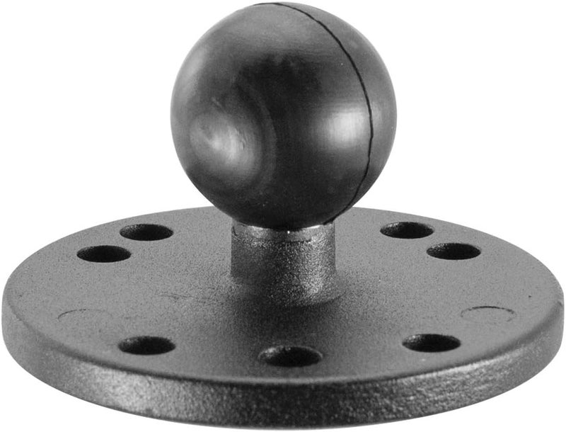 iBOLT 25mm / 1 inch Metal AMPS Round Adapter Plate for Industry Standard Dual Ball Socket mounting arms, 22209 - Image 1