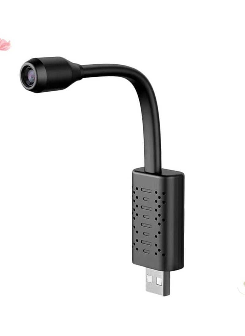 Generic - USB Camera Portable Wifi Camera Mini Wireless USB IP Camera Flexible 360 Degree Video Motion Detection Camera (Black) Electronics Small Wireless Camera - Image 1