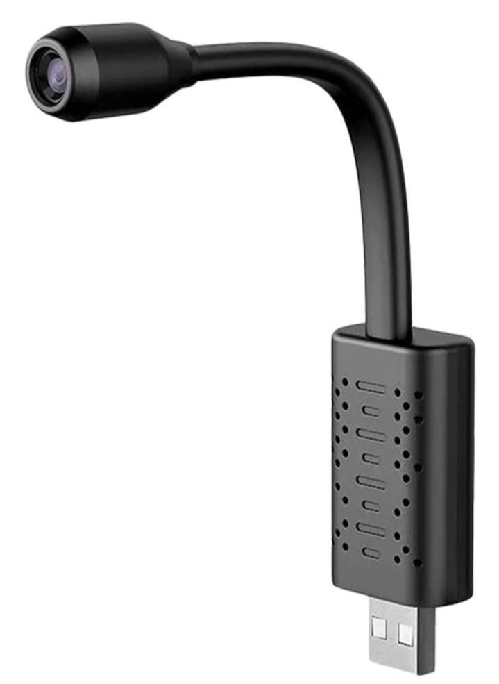 Generic - USB Camera Portable Wifi Camera Mini Wireless USB IP Camera Flexible 360 Degree Video Motion Detection Camera (Black) Electronics Small Wireless Camera - Image 1