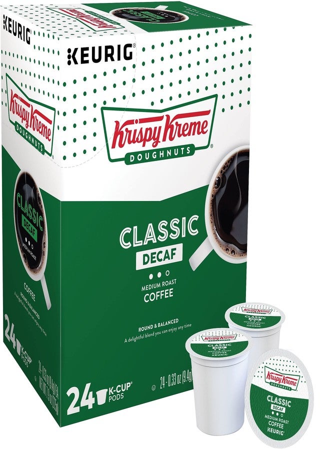 Krispy Kreme Doughnuts Decaf K-Cup Portion Pack for Keurig Brewers, 24 Count - Image 1