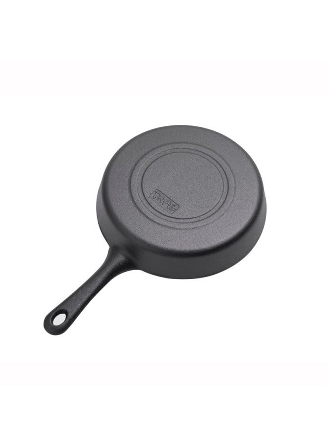 Telssida Thick Cast Iron Small Flat-bottom Pan, Steak Griddle, Non-stick Egg Pan, Baby Food Pot, Raw Iron Breakfast Pan, Slightly Concave Oil-gathering - Image 4