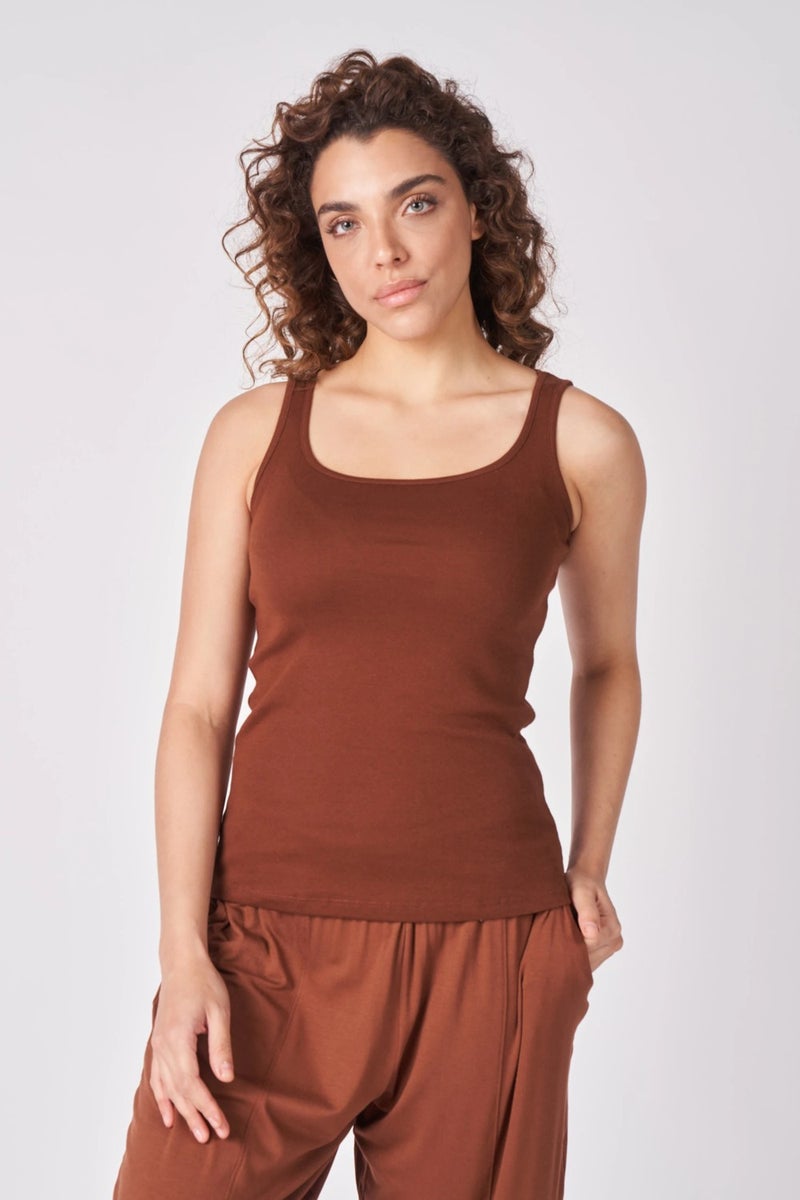 Defy's Women's 100% Cotton Wide Strap T-Shirt  - Image 1