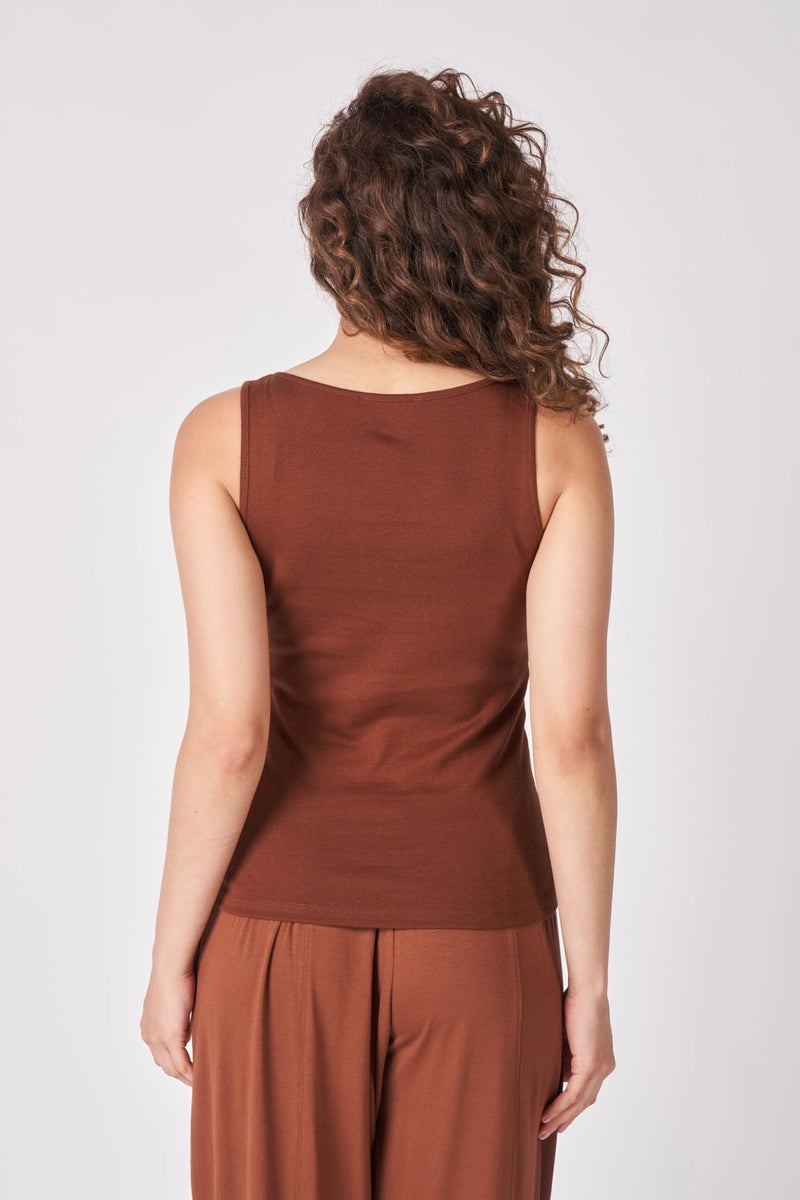 Defy's Women's 100% Cotton Wide Strap T-Shirt  - Image 4