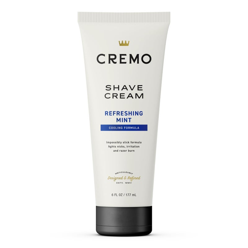 Cremo Shaving Cream, Barber Grade Cooling Shave Cream, Astonishingly Superior Ultra-Slick Shaving Cream for Men, Fights Nicks, Cuts and Razor Burn, 6 Fl Oz