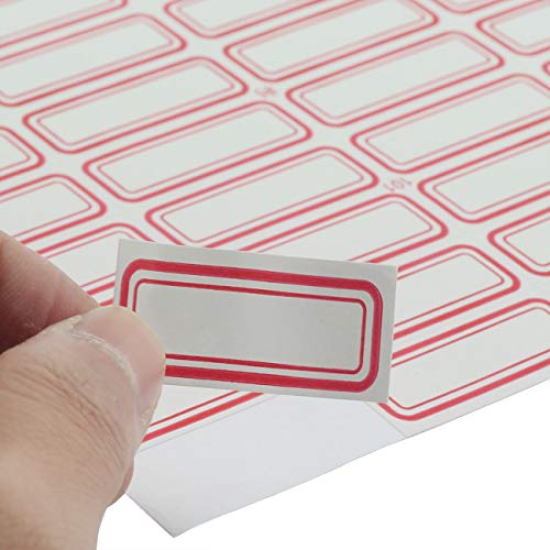 PZRT 12 Sheet / 576pcs Self-Adhesive Label Stickers for Office Supply Laboratory Label Product Classification Stationery Stickers Price Tag Post Writable Blank Sticker 3.2x1.1cm - Image 4