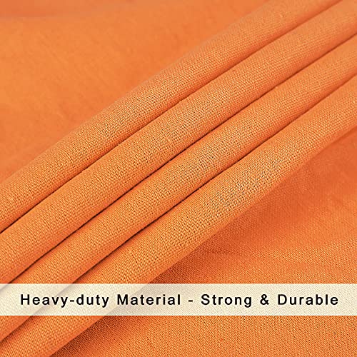 SANFERGE Heavy Duty Laundry Bag with Drawstring and Handle, Extra Large Travel Dirty Clothes Bag for Laundromat and Household, Durable Rip-Stop Laundry Hamper Liner, 28 x 40 Inch by SANFERGE, Orange - Image 5
