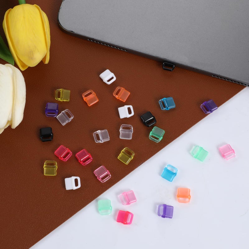 Qianyu 30 Pcs USB C Dust Plug Colorful Type C Charging Port Anti Dust Cover Plastic Plugs Cover Protector with Hanging Hole Compatible with All Type-C Devices Laptops Tablets Smart Phones - Image 5