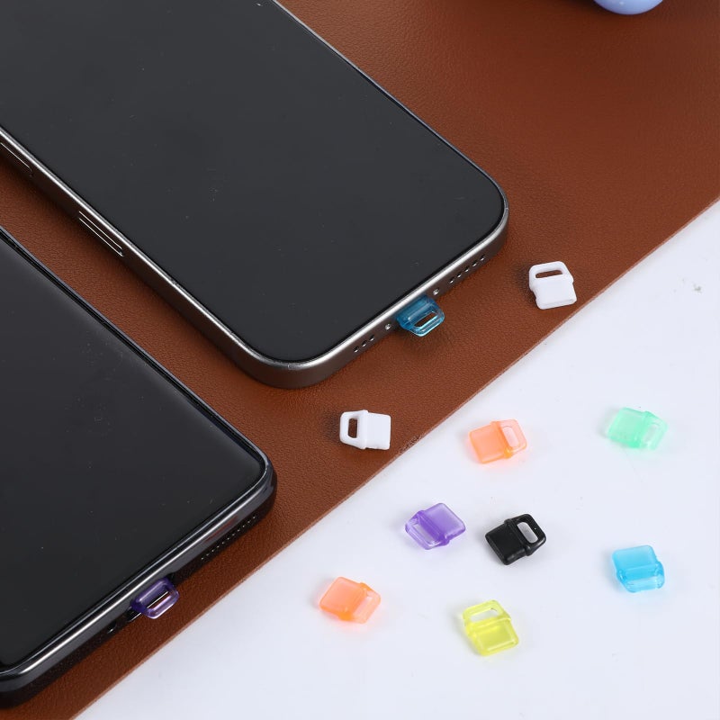 Qianyu 30 Pcs USB C Dust Plug Colorful Type C Charging Port Anti Dust Cover Plastic Plugs Cover Protector with Hanging Hole Compatible with All Type-C Devices Laptops Tablets Smart Phones - Image 4