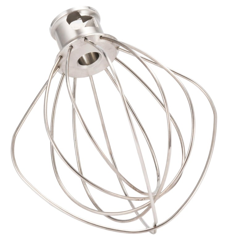 Wiselet K45WW Stainless Steel Wire Whip for KitchenAid Artisan Series TiltHead Mixer 5 Quart Bowl 6 Wire whisk Fits for Artisan Mixer Heavy Duty Dishwasher Safe Balloon Whisk 