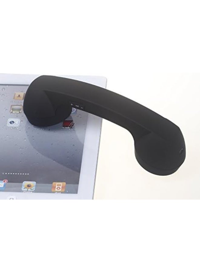 ENJOY-UNIQUE Wireless Retro Telephone Handset and Wire Radiation-Proof Handset Receivers Headphones for a Mobile Phone with Comfortable Call (Black) - Image 3