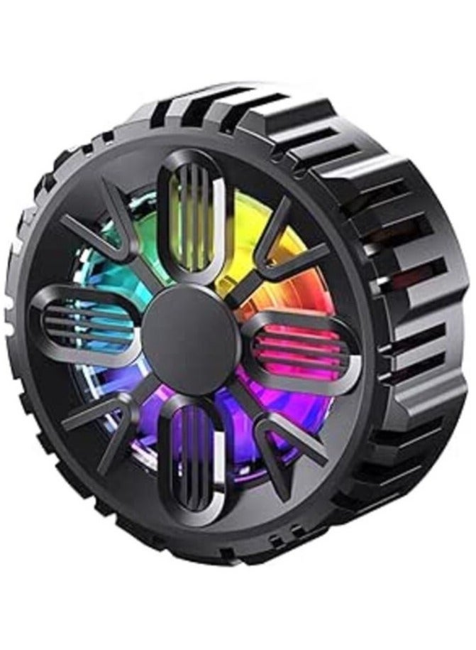 TIGER L06 Magnetic Mobile Phone Cooler – High-Speed Cooling Fan with RGB Lighting – Ultra-Quiet Heat Sink for Gaming & Streaming – Portable Radiator for Smartphones & Tablets – USB Powered - Image 1