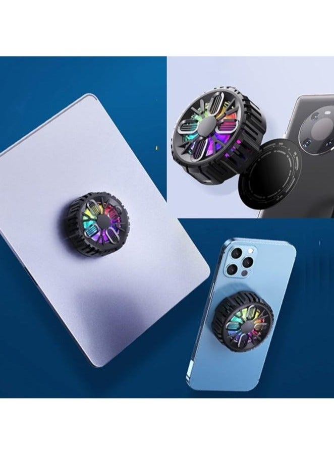 TIGER L06 Magnetic Mobile Phone Cooler – High-Speed Cooling Fan with RGB Lighting – Ultra-Quiet Heat Sink for Gaming & Streaming – Portable Radiator for Smartphones & Tablets – USB Powered - Image 4