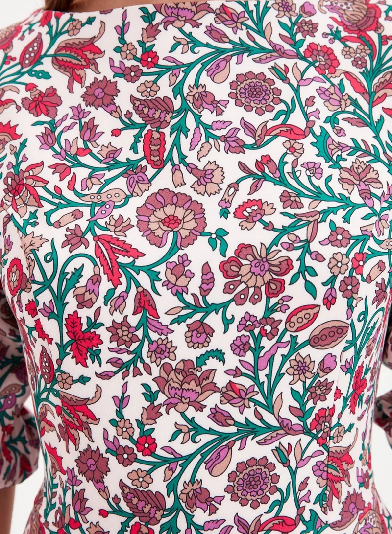 trendyol Floral Print Mini Dress