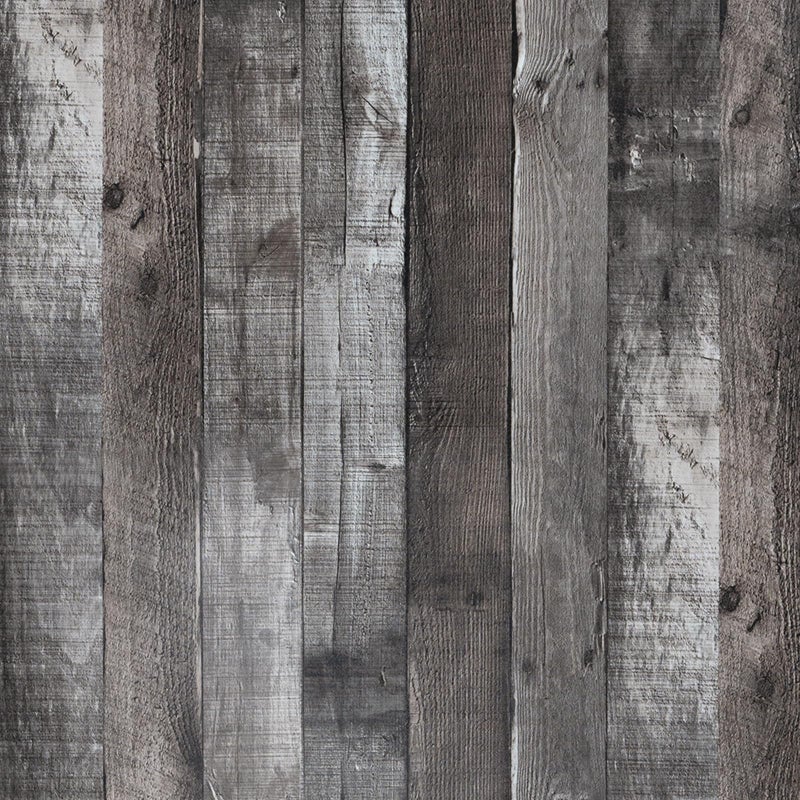 Qianglive Peel and Stick Wood Wallpaper Grey/Black Vinyl 17.3"Ã—120" Contact Paper Self Adhesive Thick Waterproof Self Adhesive for Cabinets liveroom - Image 1