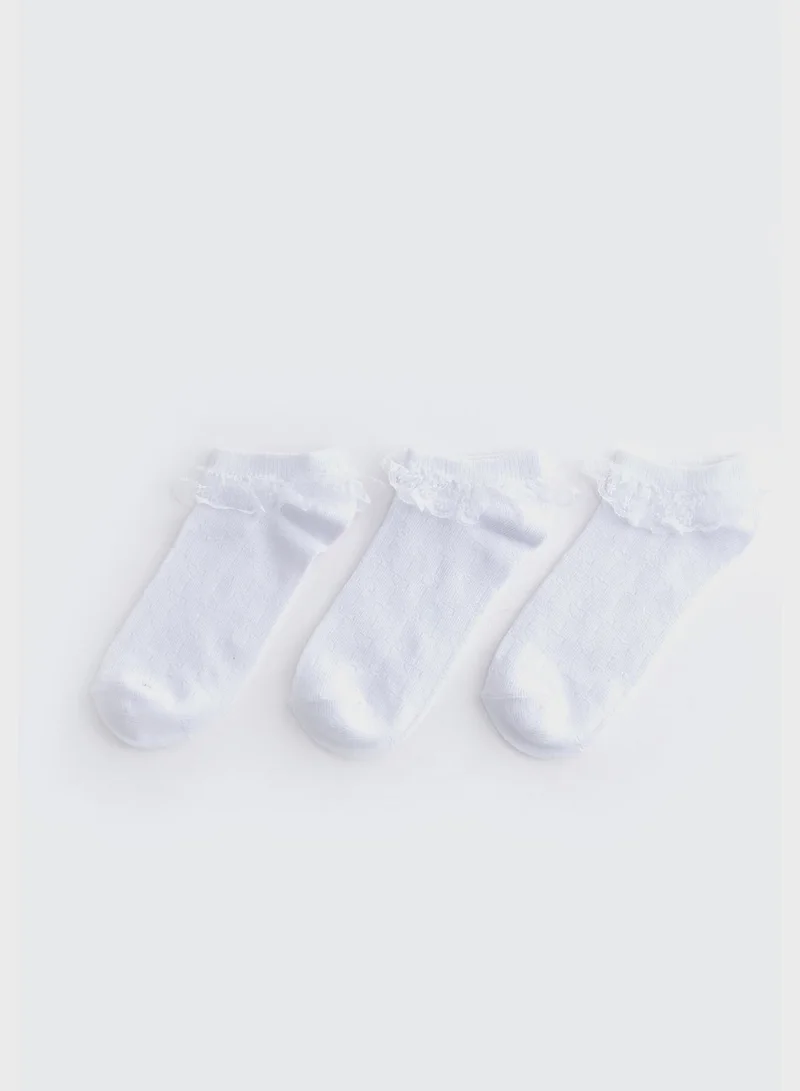 LC WAIKIKI Kids 3 Pack Assorted Socks