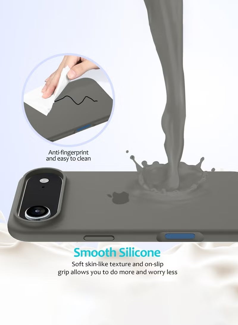 iPhone 17 Air Case Soft Silicone Protective Phone Cover iPhone 17 Air with Microfiber Lining Case For iPhone 17 Air 6.5-Inch - Image 4