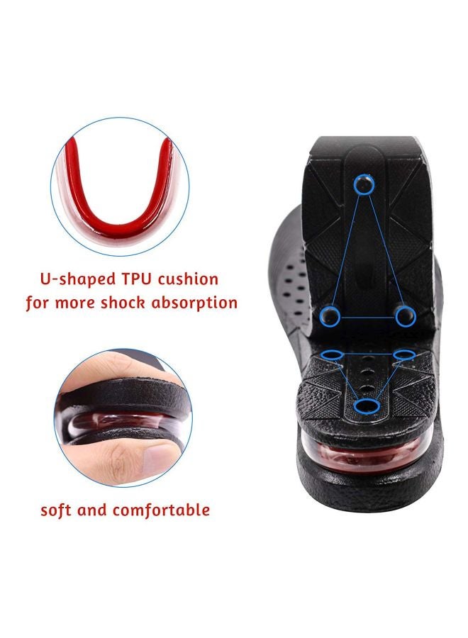 OUTAD Adjustable Height Increase Heel Lift Inserts Black - Image 4