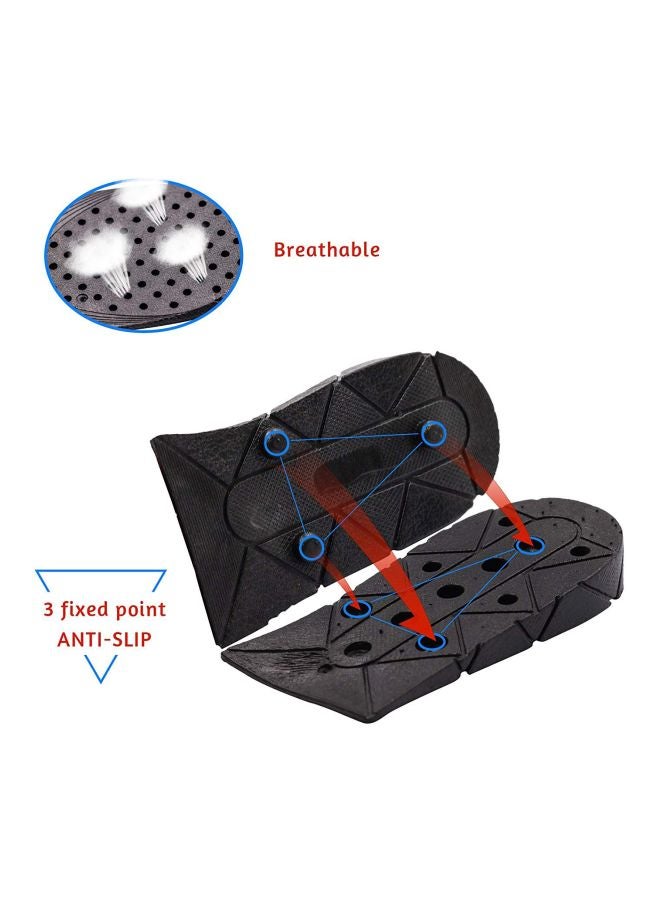 OUTAD Adjustable Height Increase Heel Lift Inserts Black - Image 3