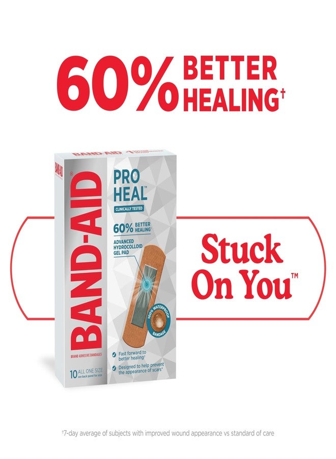 BAND-AID Brand Hydro Seal Adhesive Waterproof Bandages, Hydrocolloid Gel Patch for First Aid Support Better Healing for Minor Blisters, Cuts & Scrapes, One Size, 10 Count - Image 3