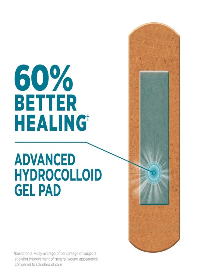 BAND-AID Brand Hydro Seal Adhesive Waterproof Bandages, Hydrocolloid Gel Patch for First Aid Support Better Healing for Minor Blisters, Cuts & Scrapes, One Size, 10 Count - Image 2