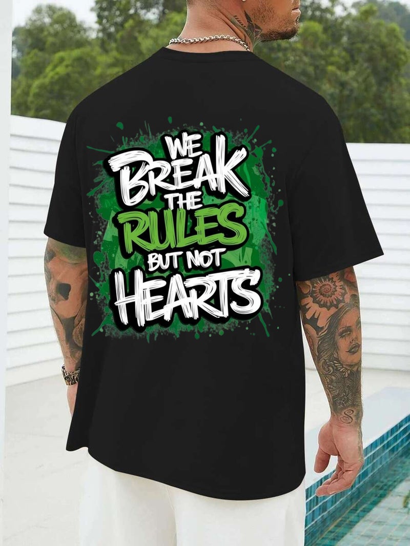 DIVIS Oversized Black Graphic T-Shirt for Men - Image 1