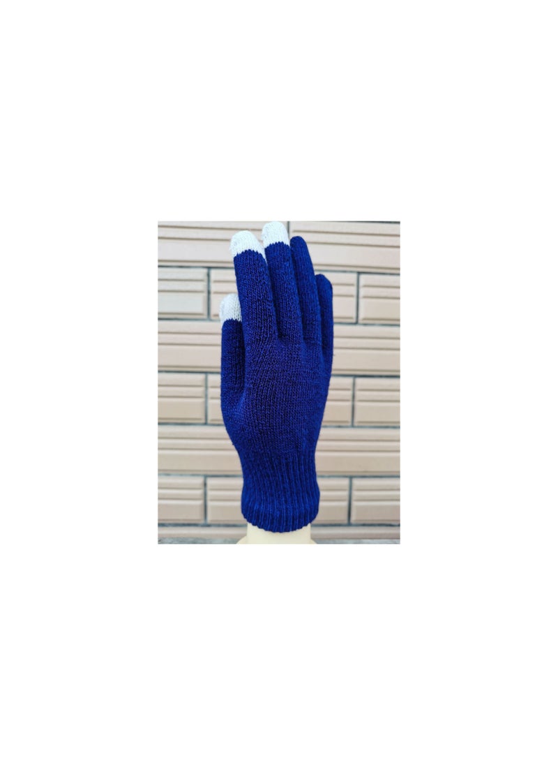 Loquat - Solid Knit Gloves - Image 1