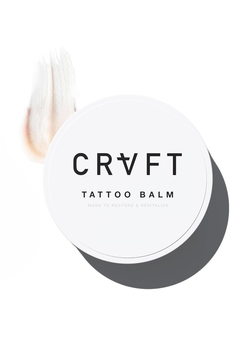 Hair Craft Co. CRVFT Tattoo Balm Aftercare 1oz - Travel Size Tattoo Lotion, For Healing New & Brightening Older Tattoos - Safe Healing - Revive Tattoos (Scented) 