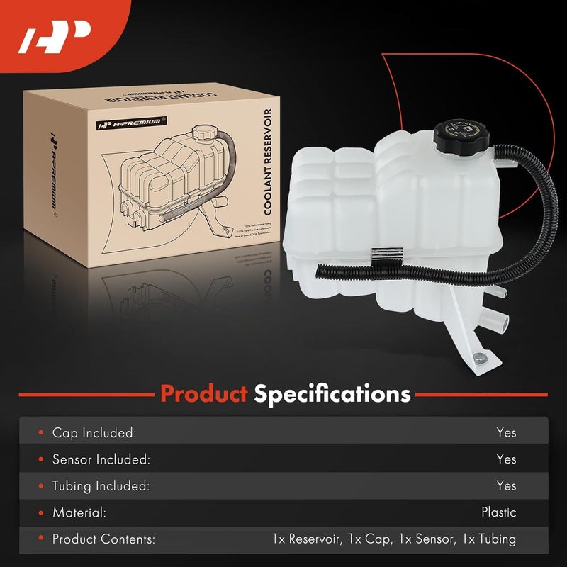 A-Premium Coolant Recovery Reservoir Tank for Chevy & GMC - Image 2