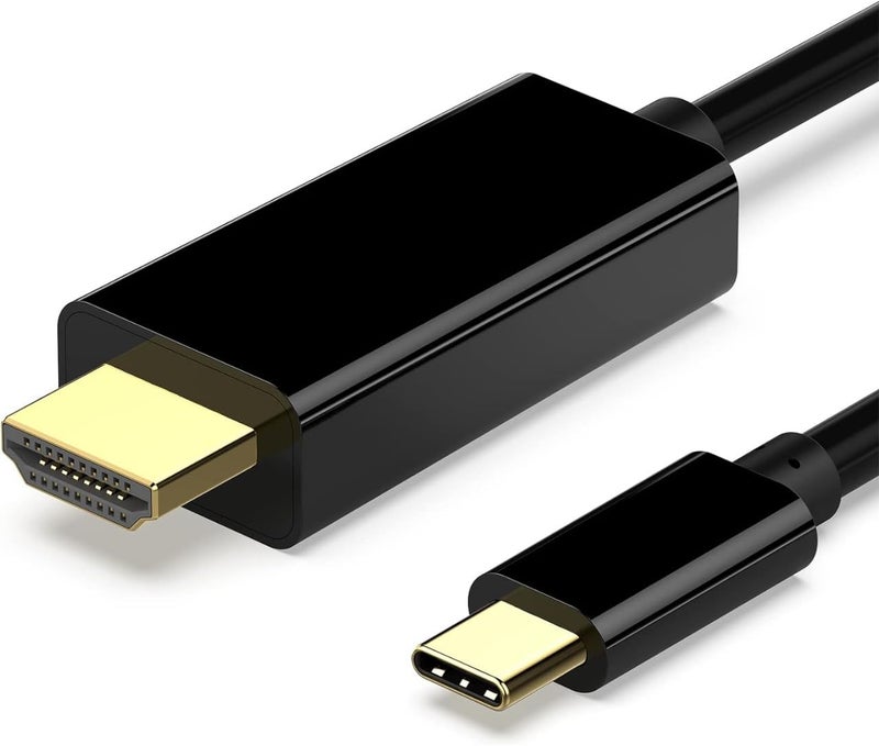 Swiztek Type-C to HDMI Cable for TV and Monitor, HDMI to Type-C Cable 4K@30Hz, 1.8M High-Speed USB-C to HDMI Cord Compatible with Samsung, MacBook, Laptop, iPad, Chromebook, Projector - Image 5