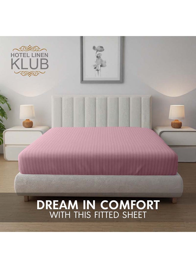 KRUDE Stripe Microfiber Baby Pink Fitted Sheet- King 180 x 200 cm - pzsku/Z170D492CA8A1C1C9F3BBZ/45/_/1739180670/e04b1d2e-d733-4a42-be7d-d4f986b04301