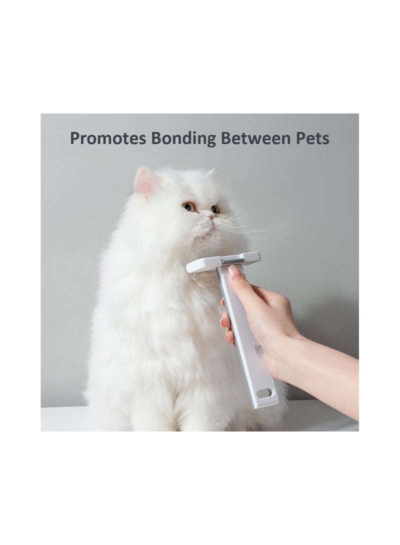 Zikra Cat Brush & Small Dog Brush Comb, for Indoor Cats Shedding, Cat Brushes with Release Button, Long or Short Haired Cats Hair Grooming Brush Tool, Cat Comb for Deshedding Removes Loose Fur - Image 2