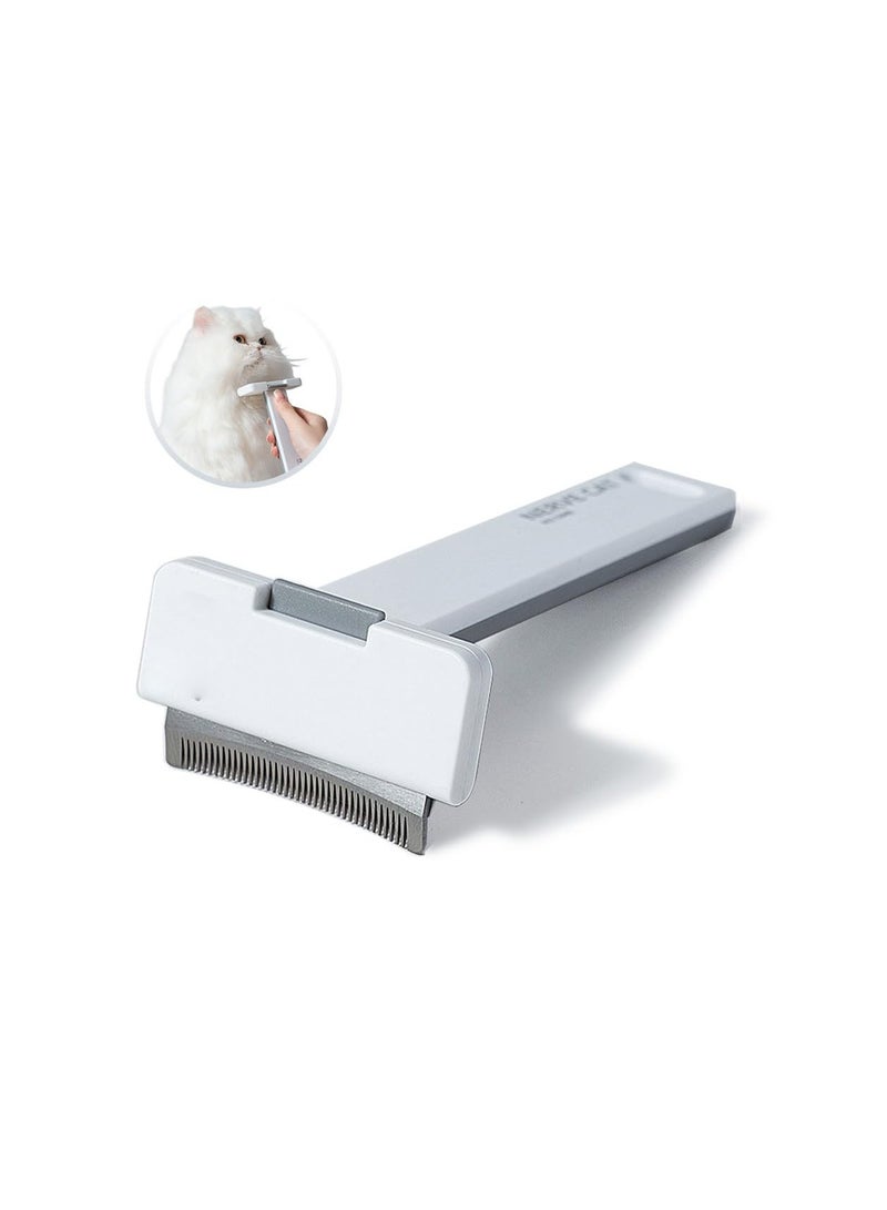 Zikra Cat Brush & Small Dog Brush Comb, for Indoor Cats Shedding, Cat Brushes with Release Button, Long or Short Haired Cats Hair Grooming Brush Tool, Cat Comb for Deshedding Removes Loose Fur - Image 1