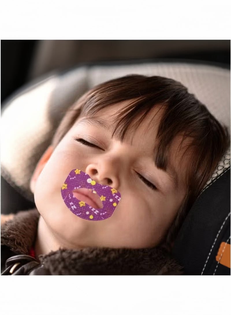 Sleep Strips for Kids Mouth Breathing Child Anti Snoring Sleeping Mouth Strips Kids Mouth Tape for Sleeping Gentle Mouth Closure Support Adenoid Face Prevention Non Woven Fabric 30 Pcs - Image 2