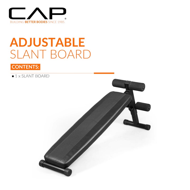 CAP Barbell Sit Up Bench â€“ Adjustable Decline Ab Bench for Home Gym â€“ Multi-Purpose Slant Board for Core Strength, Sit-Ups, and Full-Body Workouts - Image 2