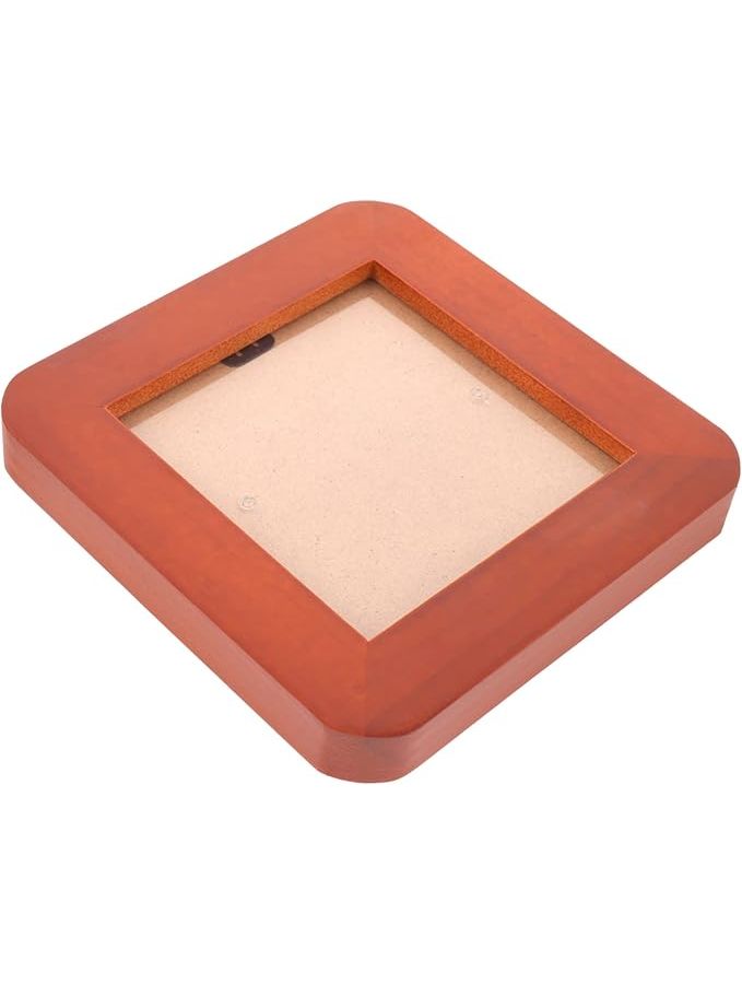 Wooden Square Photo Frame Tabletop Decor Picture Display In Assorted Colors - Image 1