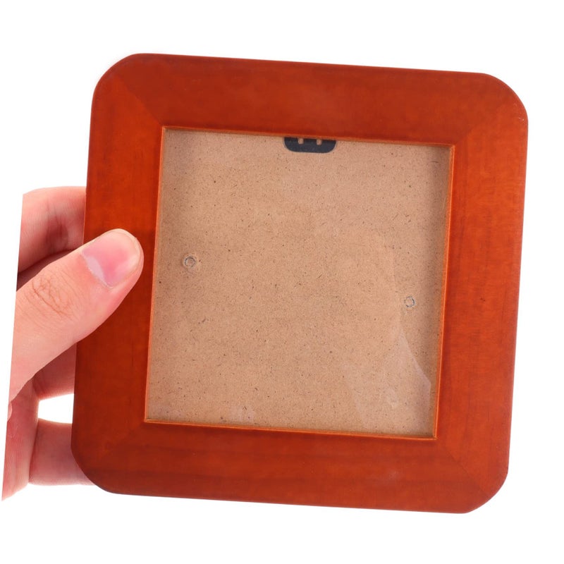 Wooden Square Photo Frame Tabletop Decor Picture Display In Assorted Colors - Image 4
