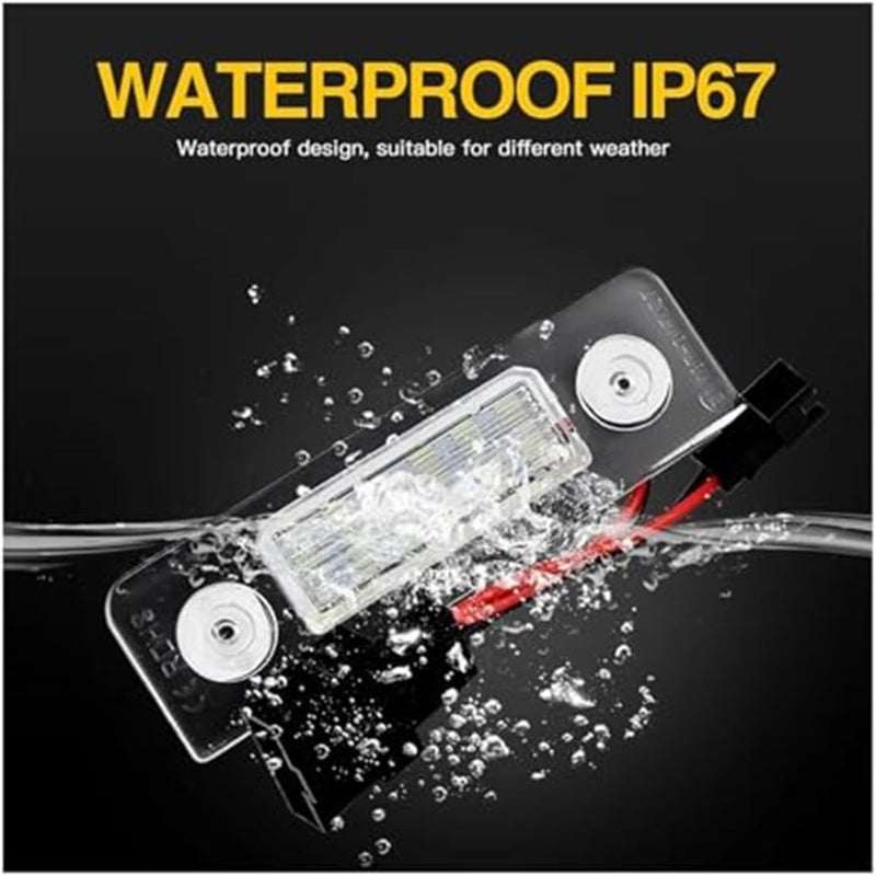 QASULER Canbus Error Free License Plate Light for Skoda - Image 5