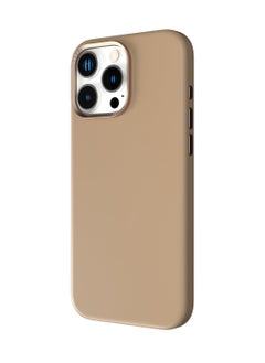 LEVELO iPhone 16 Pro Max MagSafe Case Iris Liquide Silicone Cover/ Built-in Kick Stand/ Metal Camera Ring / Hybrid Construction/ Impact Resistant Corners - Rose Gold  - Image 4