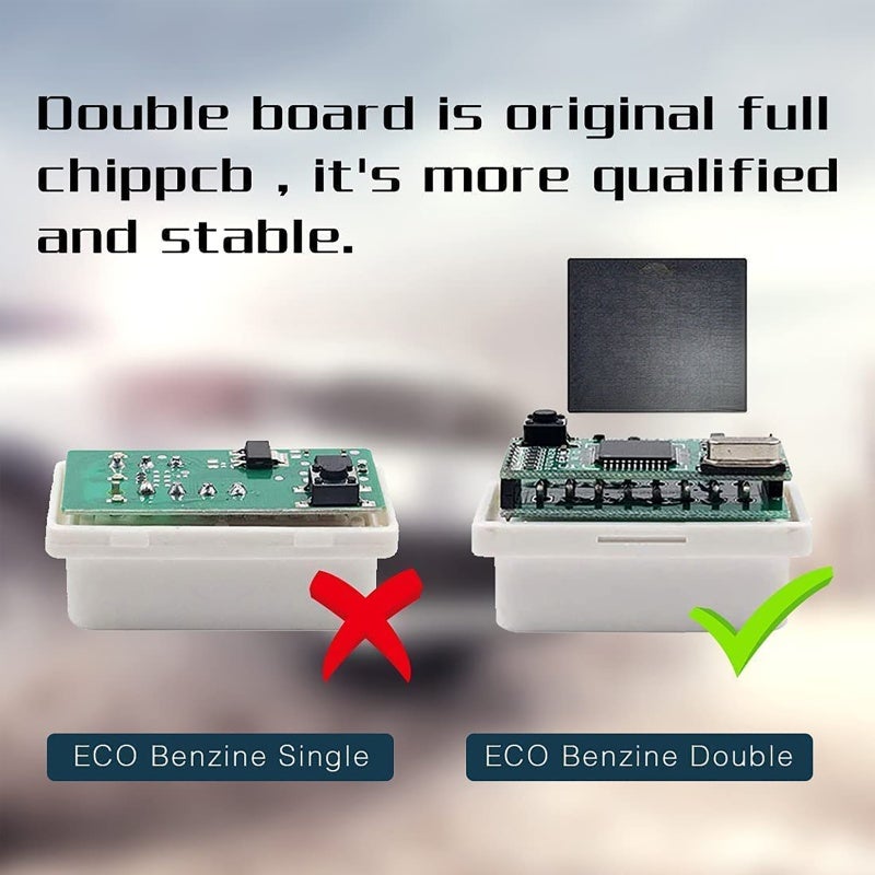 EcoOBD2 Green Nitro OBD2 Chip Tuning Box Plugged into OBD2 Connector - Plug Drive Ready Performance Increase - Fuel Saving for Car ECU - Image 2