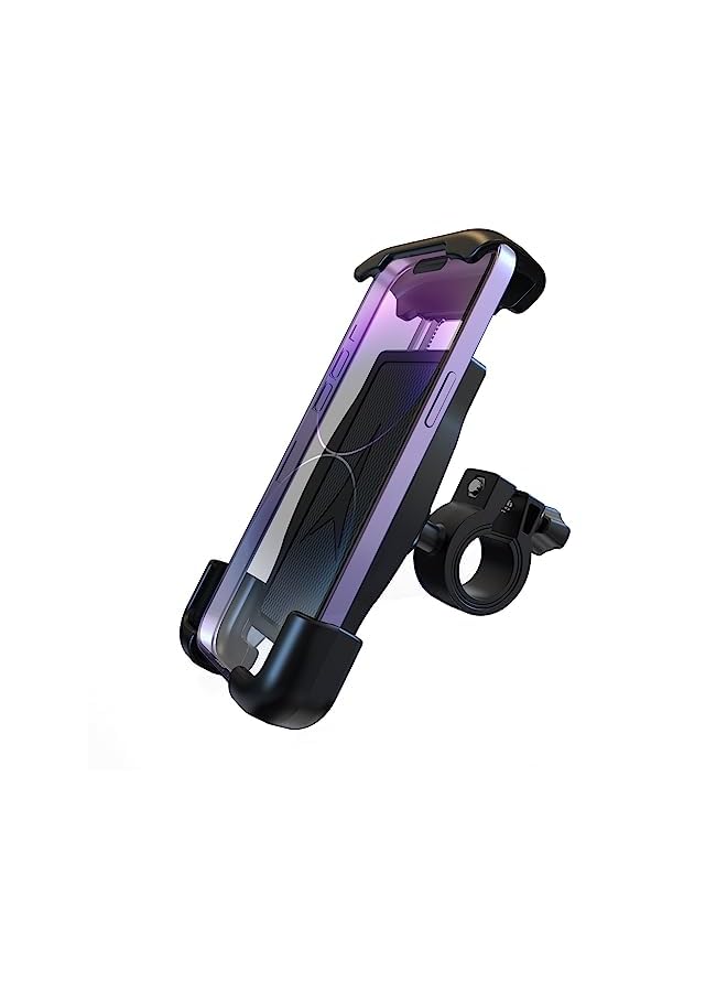 PHOCAR Bike Phone Holder, Adjustable Motorcycle Cellphone Mount, Handlebar Phone Mount, Bike Phone Mount Compatible with iPhone, Samsung Galaxy, Xiaomi, LG, Nokia - Image 2