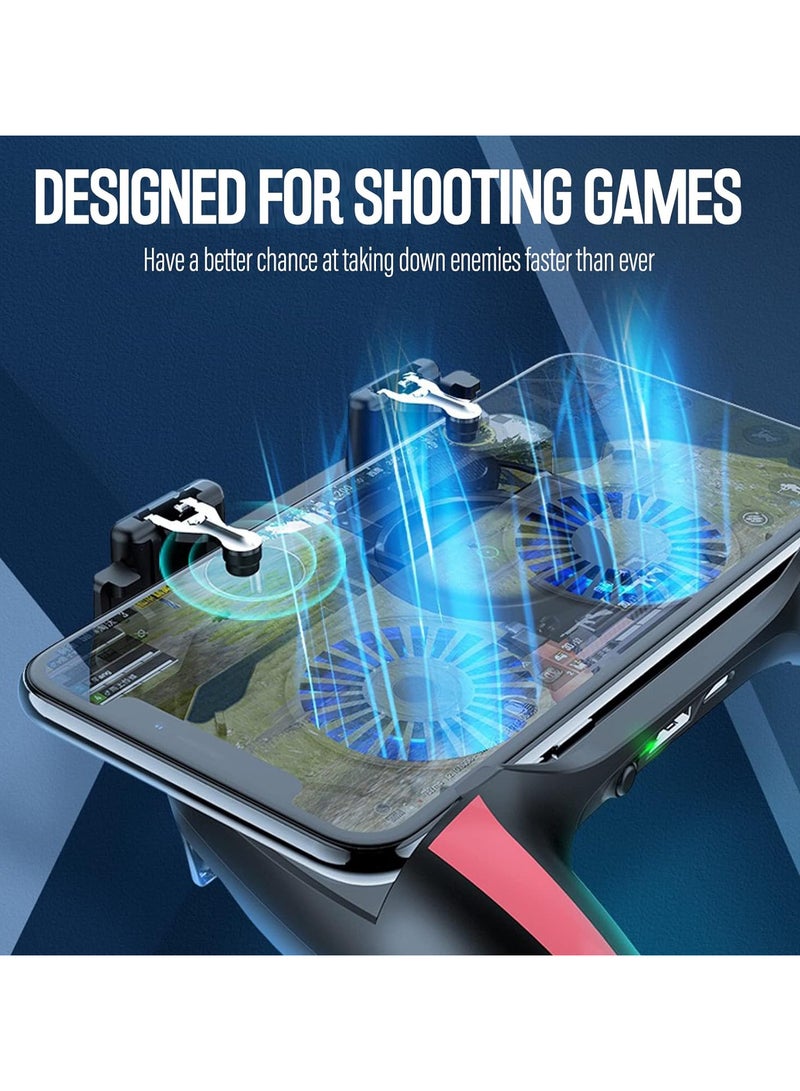 Mobile Game Controller with 5000mAh Battery & Cooling Fan, Phone Game Controller with L1R1 Triggers Joystick for PUBG/Call of Duty/Fortnite, Phone Gaming Grip Gamepad for 4.7-7" Android iOS Phone  - Image 5