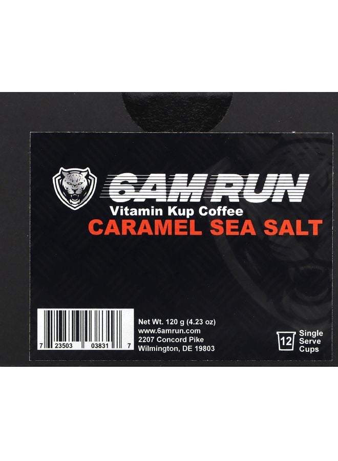 Vitamin Kup Coffee Caramel Sea Salt 12 Single Serve Cups 4.23 oz (120 g)