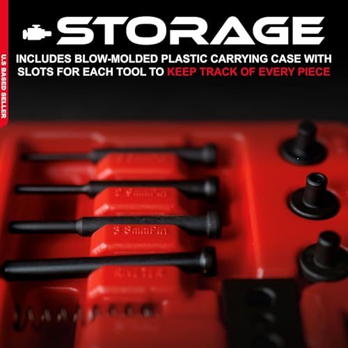 ABN Chain Breaker Tool Kit with Storage Case - 13 Piece Rivet and Roller Chain Link Removal Tool for 35 to 630 Motorcycle, Bike, ATV Chains - Image 3