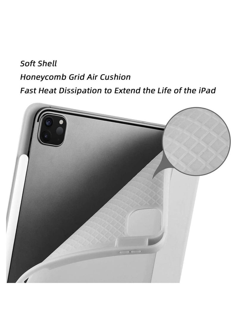 Case for iPad Pro 11 Inch 2021(3rd Gen)/2020(2nd Gen) with Pencil Holder [Support iPad 2nd Pencil Charging/Pair] Slim Trifold Stand, Smart Protective Case Cover - Image 3