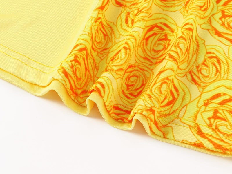Jurebecia Girls Princess Nightgowns Flutter Sleeves Nightdress Nightie Night Gown Sleepwear Pajamas for Kids 5t Yellow - Image 5