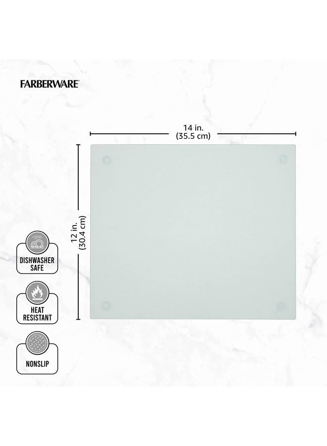 Farberware 78624-10 Farberware Glass Utility Cutting Board, 12-Inch-by-14-Inch, 12" x 14", Clear - Image 5