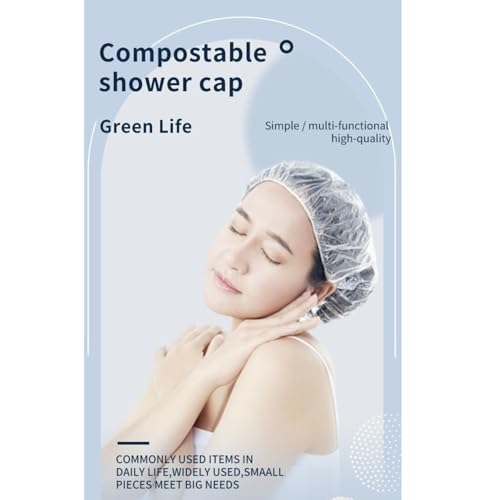 Giffy Disposable Oil-proof 100 Pieces Shower Caps, Waterproof Head Cover for Hotel, Hair Dye, Spa, Salon, Kitchen Storage, Free-Size Bathing Hat for Men and Women - Image 4