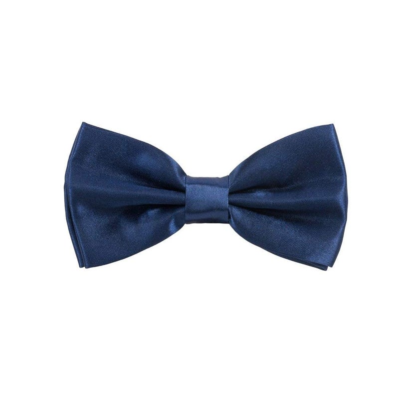 magicX Unisex Suspender and Bow Tie Sets for Kids- Adjustable Back, Free Size, Navy - Image 2