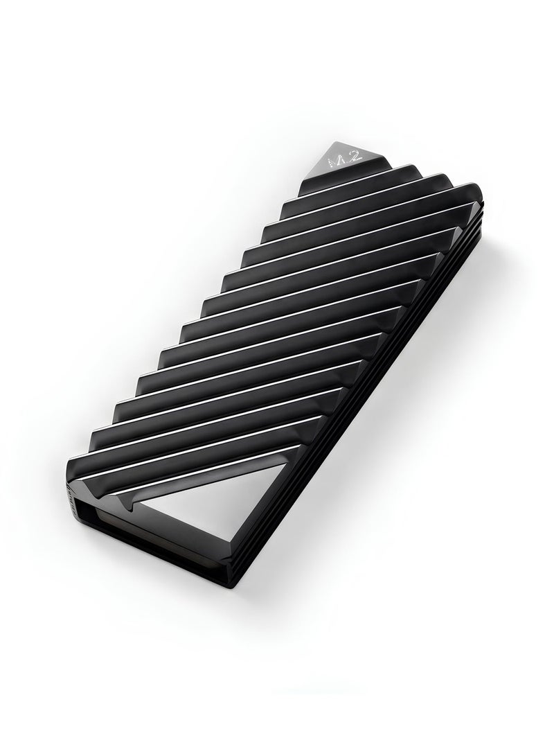 Premium Aluminum M.2 2280 Heatsink | Heavy-Duty Thermal Cooler for PS5 & PC | Large Surface Cooling Fins | Improves NVMe Performance & Lifespan - Image 1